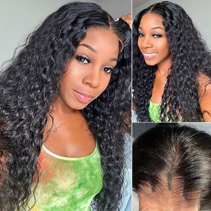 2Wigs = $189 | Glueless Straight Wig + Glueless Water Wave Wig