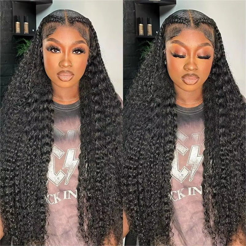 Zlike Burmese Curly Wave Wigs 250% 13x6 Full Lace Front Wig Human Hair Natural Hairline