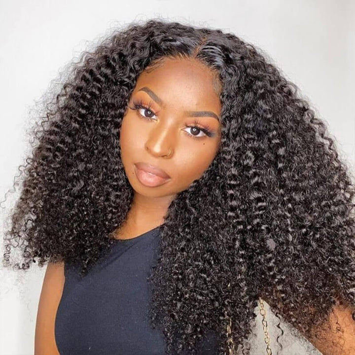 Kinky Curly HD Lace 100% Virgin Human Hair Wigs Lace Front Wigs For Women-Zlike