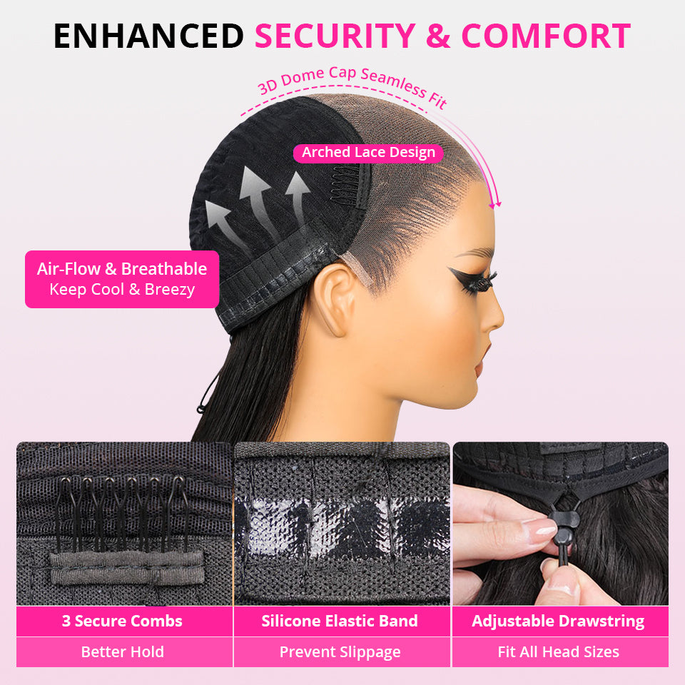 Zlike Side C Part High Layered Designed 13x6 Glueless Short Wavy Wigs 7X5 Glueless Lace Wigs