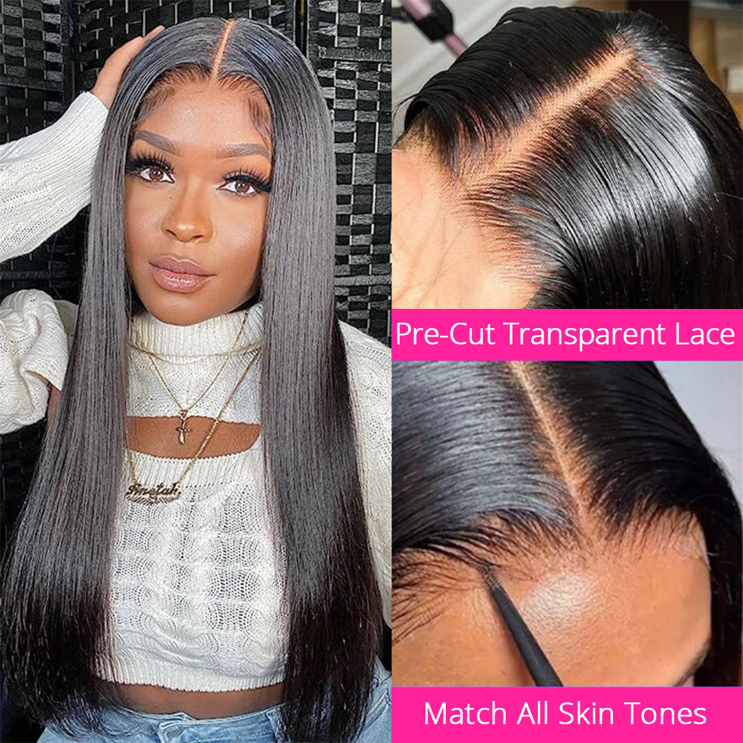 2Wigs = $189 | 5x5 Glueless Straight Wig + Body Wave Wig With Bangs