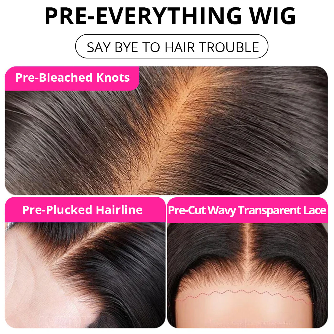 2Wigs = $189 | 5x5 Glueless Body Wave Wig + 5x5 Glueless Straight Wig