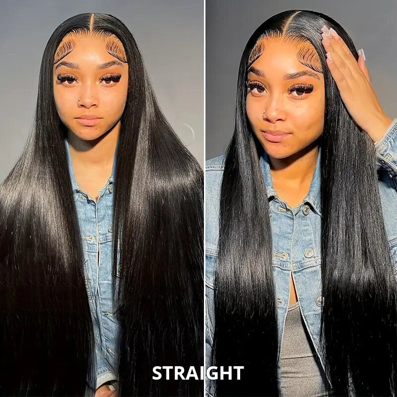 360 Lace Wig Water Wave Human Hair Transparent Lace Front Wigs With Baby Hair