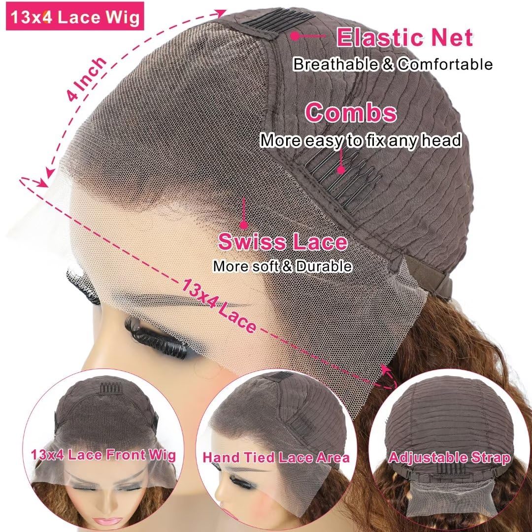 Breathable 13x4 Lace Front Wig Cap with Adjustable Straps