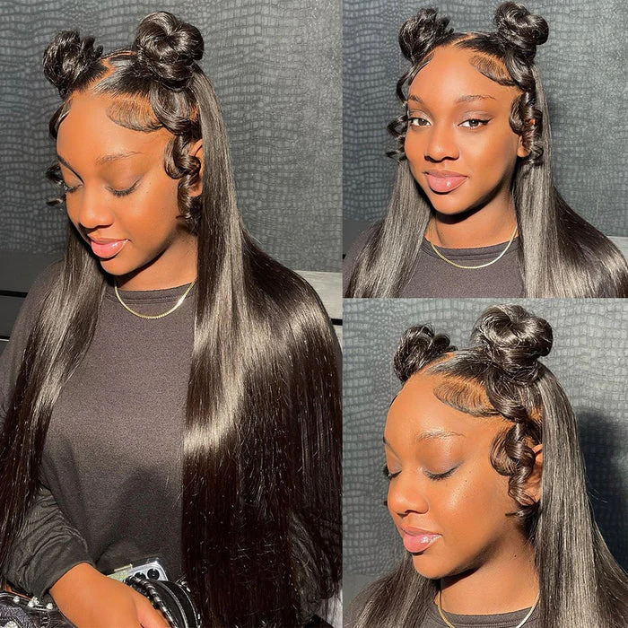 Long Straight Wig 13x6 HD Full Lace Frontal Human Wigs