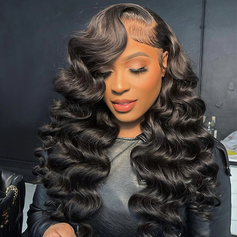 Glueless Loose Wave Wig Virgin Human Hair Wigs 13x4 HD Lace Front Wig Pre Plucked Hairline-Zlike