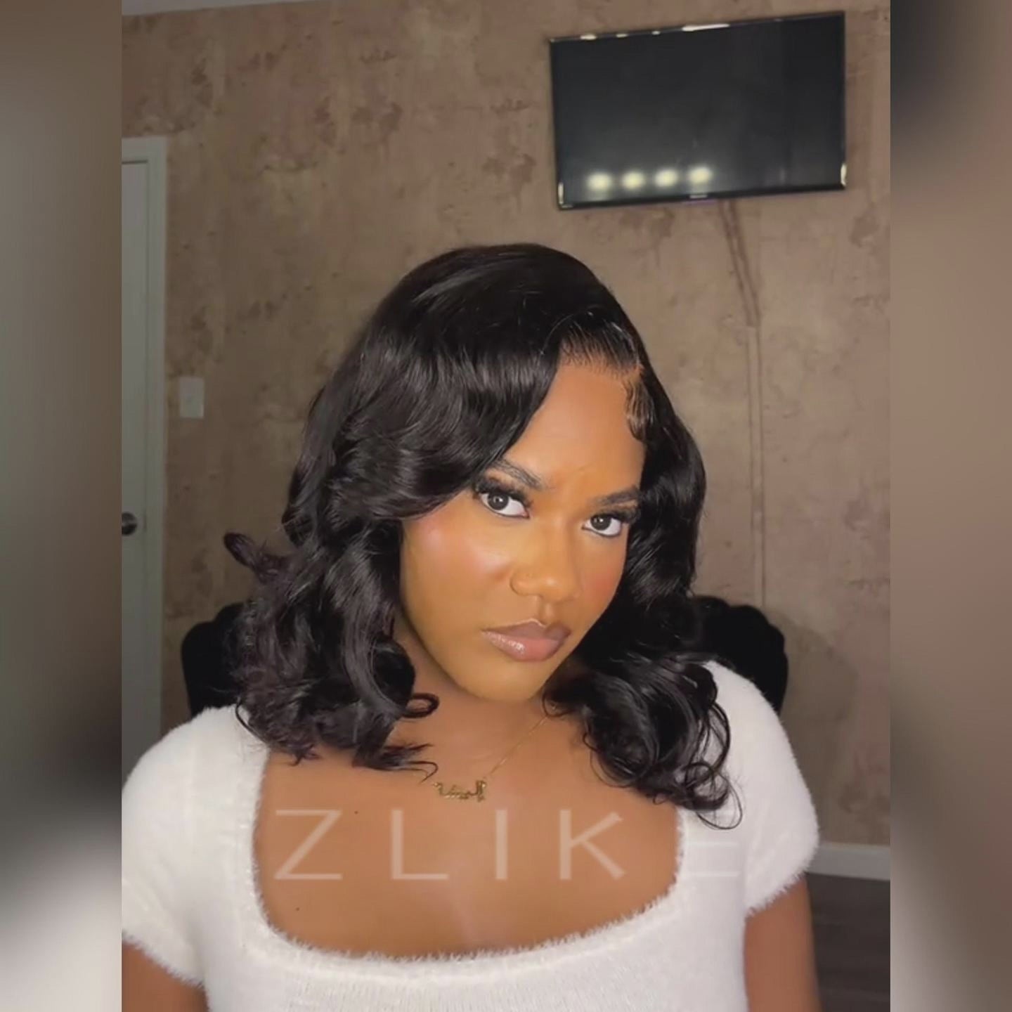 body wave bob wig soft waves natural movement human hair