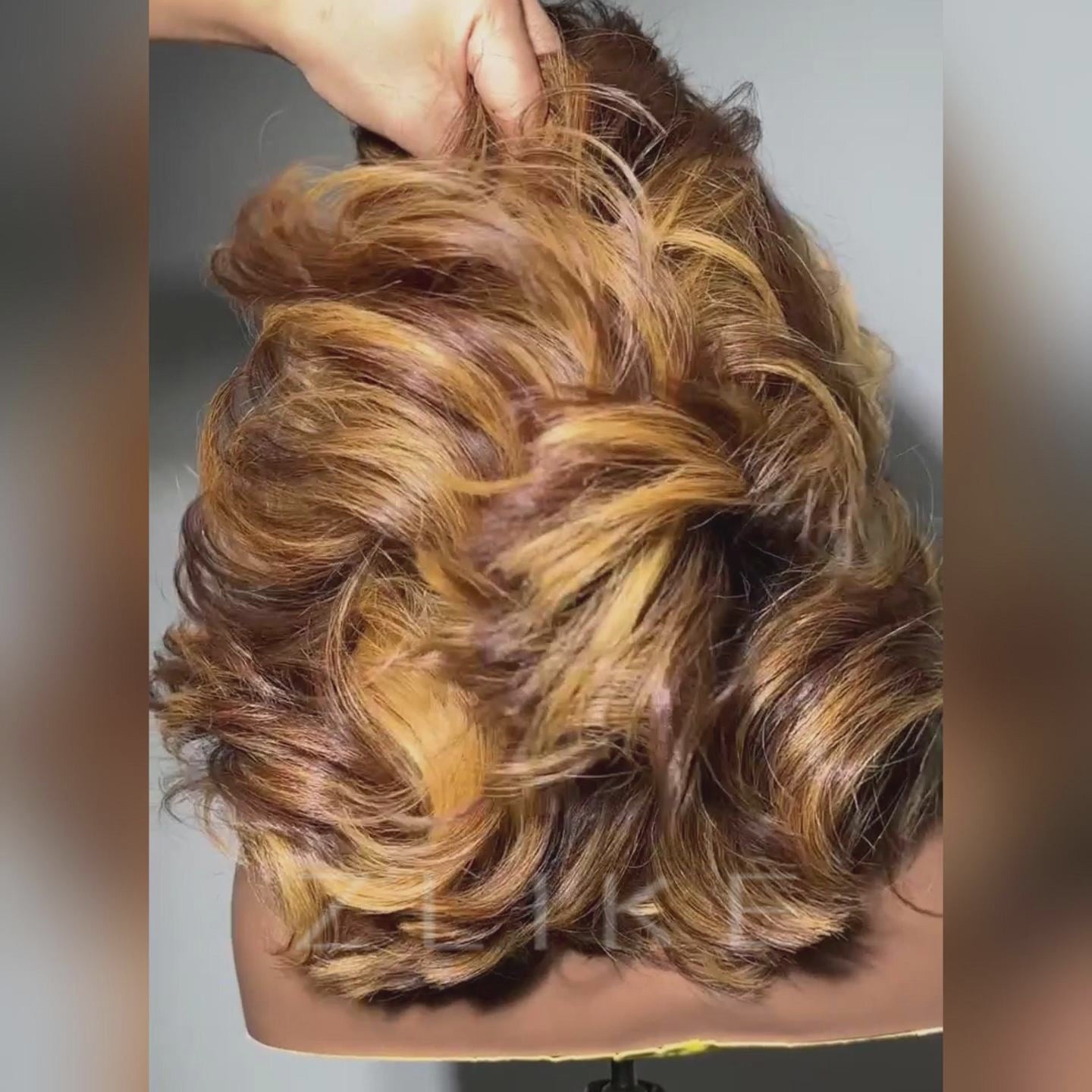 7x5 transparent lace wig with natural looking hairline