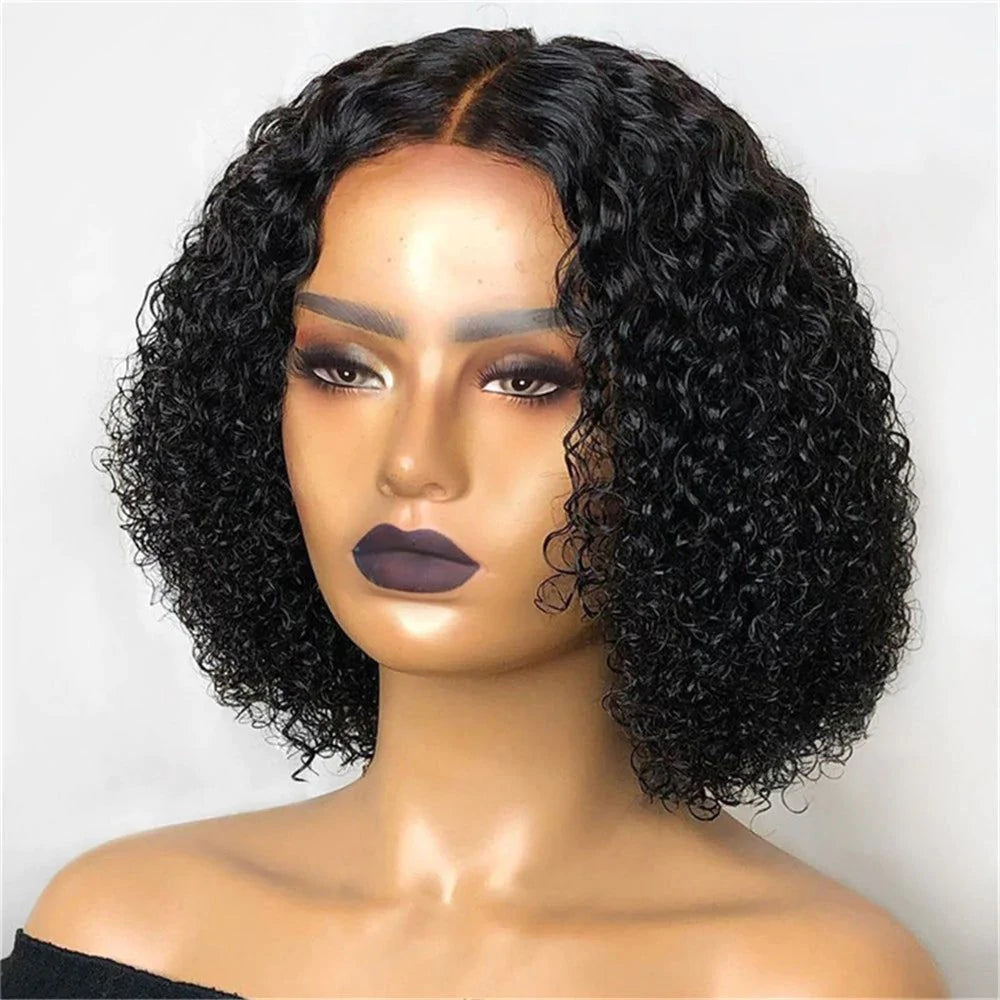 Curly Bob Wigs 4×4/13×4 Lace Front Short Curly Bob Human Hair Wigs-Zlike