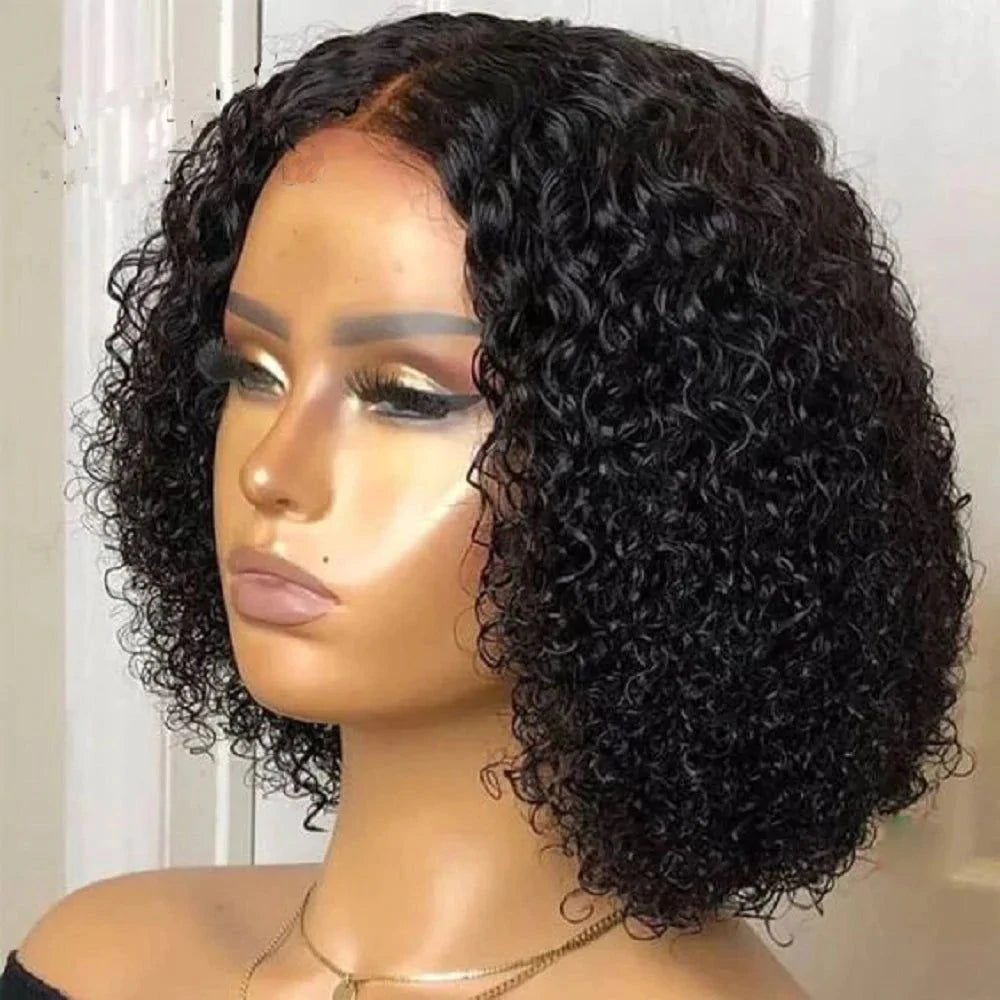 Curly Bob Wigs 4×4/13×4 Lace Front Short Curly Bob Human Hair Wigs-Zlike