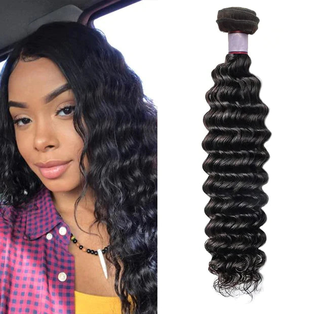 Deep Wave Hair 1 Bundle 100% Human Virgin Hair Wave Hair -Zlike