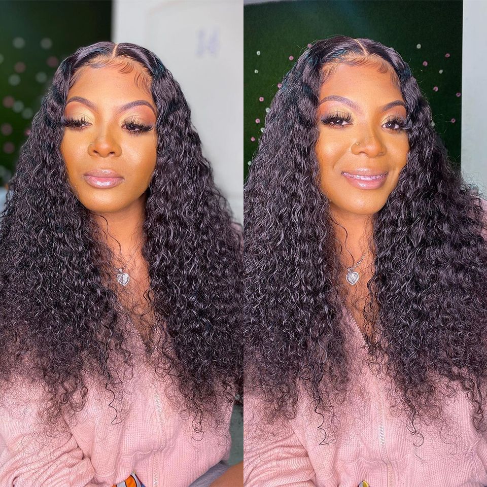 Jerry Curly 5x5 HD Lace Closure Wig Pre Plucked Glueless 100% Real Humam Wigs