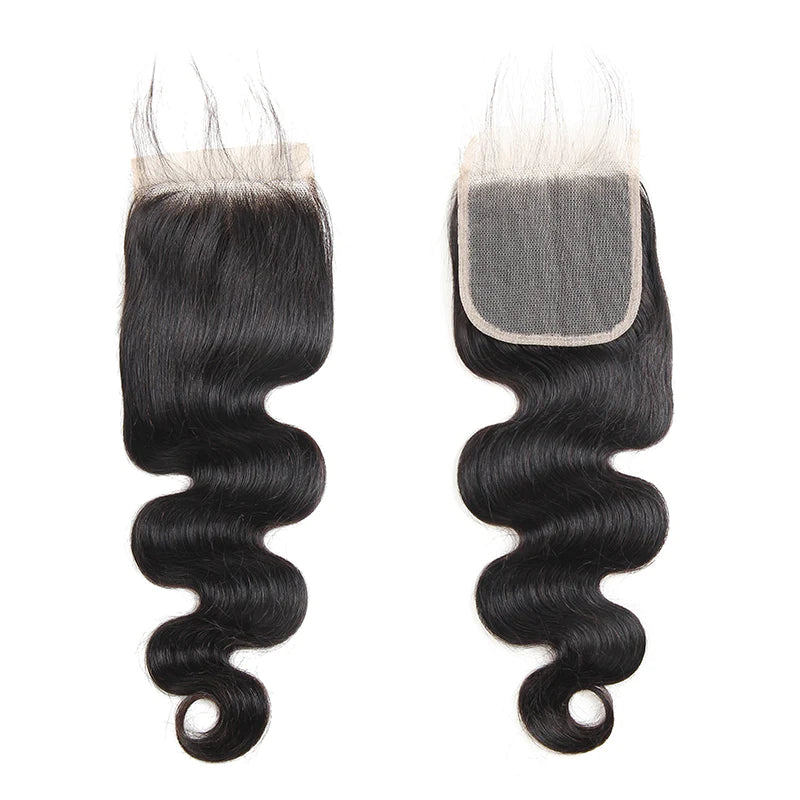 High Quality Virgin Hair Body Wave Human Hair 4 Bundles with 4x4 Lace Closure -Zlike