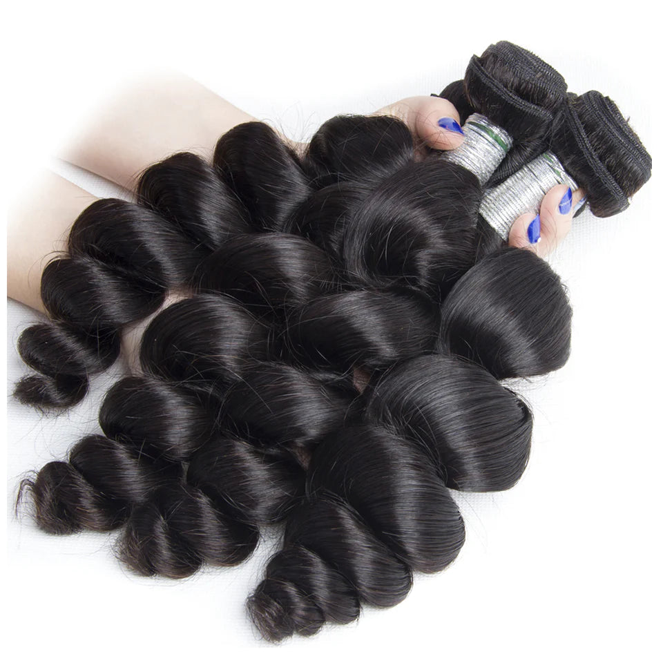 4 Bundles Loose Wave Human Virgin Hair 