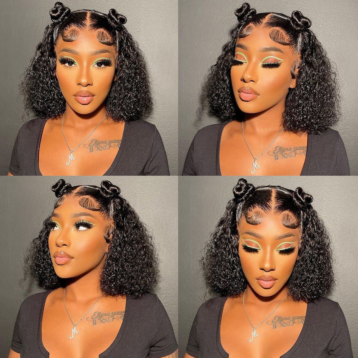 Curly Bob Wigs 4×4/13×4 Lace Front Short Curly Bob Human Hair Wigs-Zlike