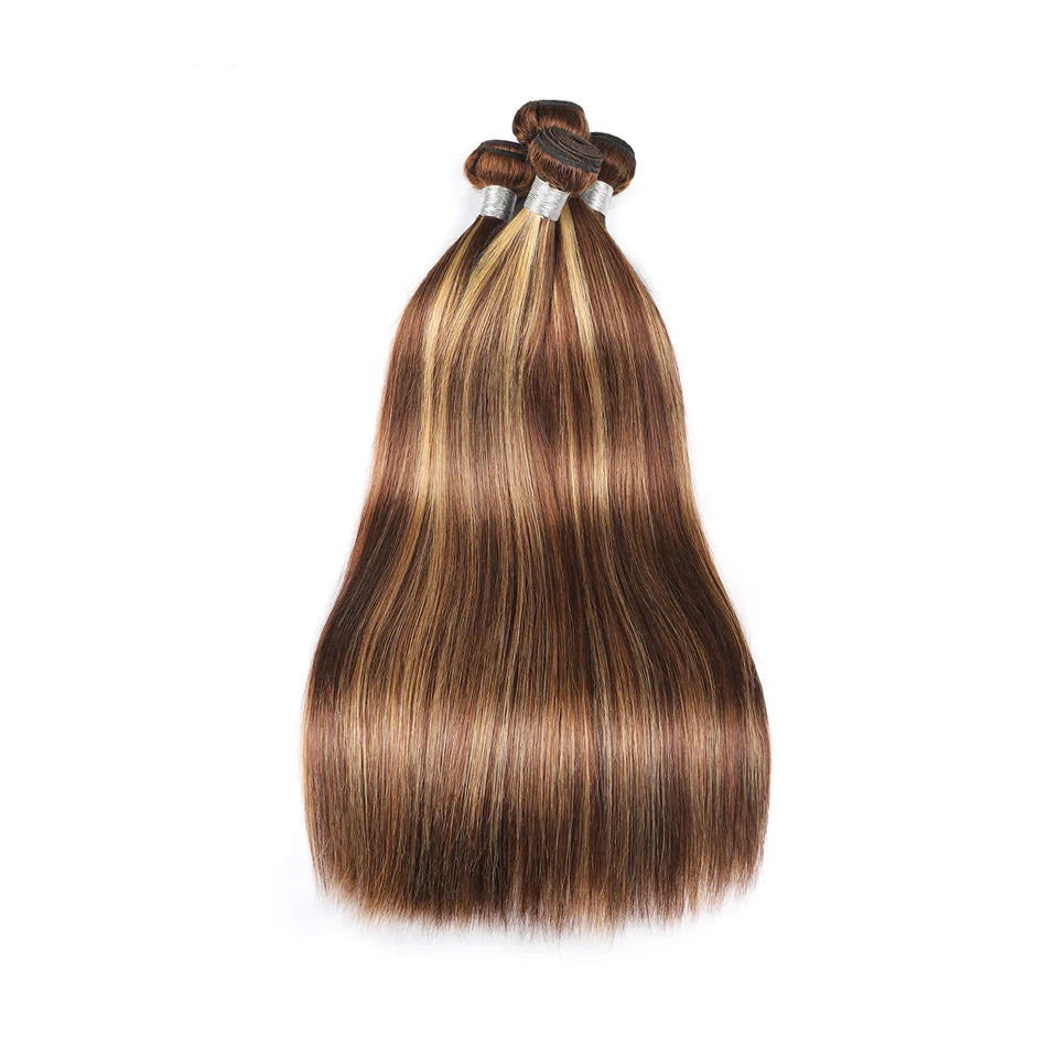 Highlight P4/27 Straight Virgin Hair Bundles 4Pcs-Zlike