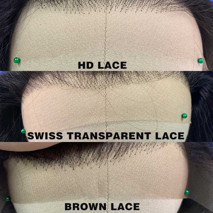 The difference between HD Lace, Transparent lace and Browm Lace