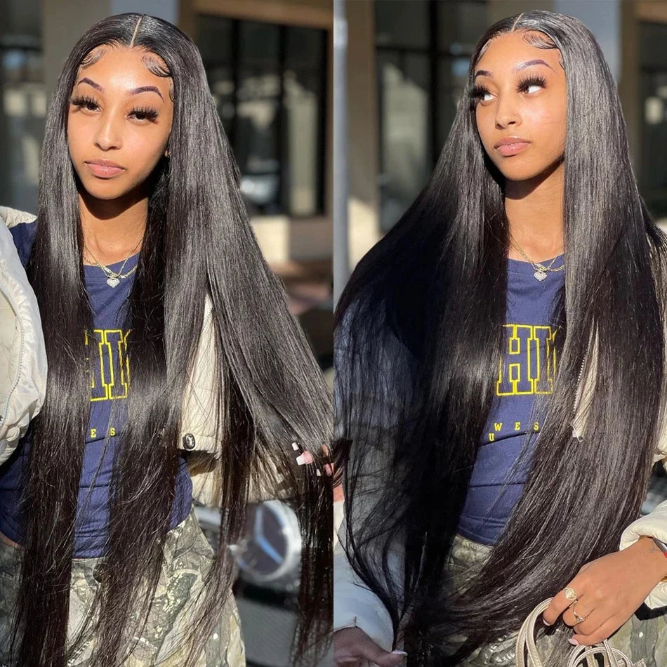 Long Straight Hair 3 Bundles With 4x4 Lace Closure 100% Virgin Human Hair-Zlike