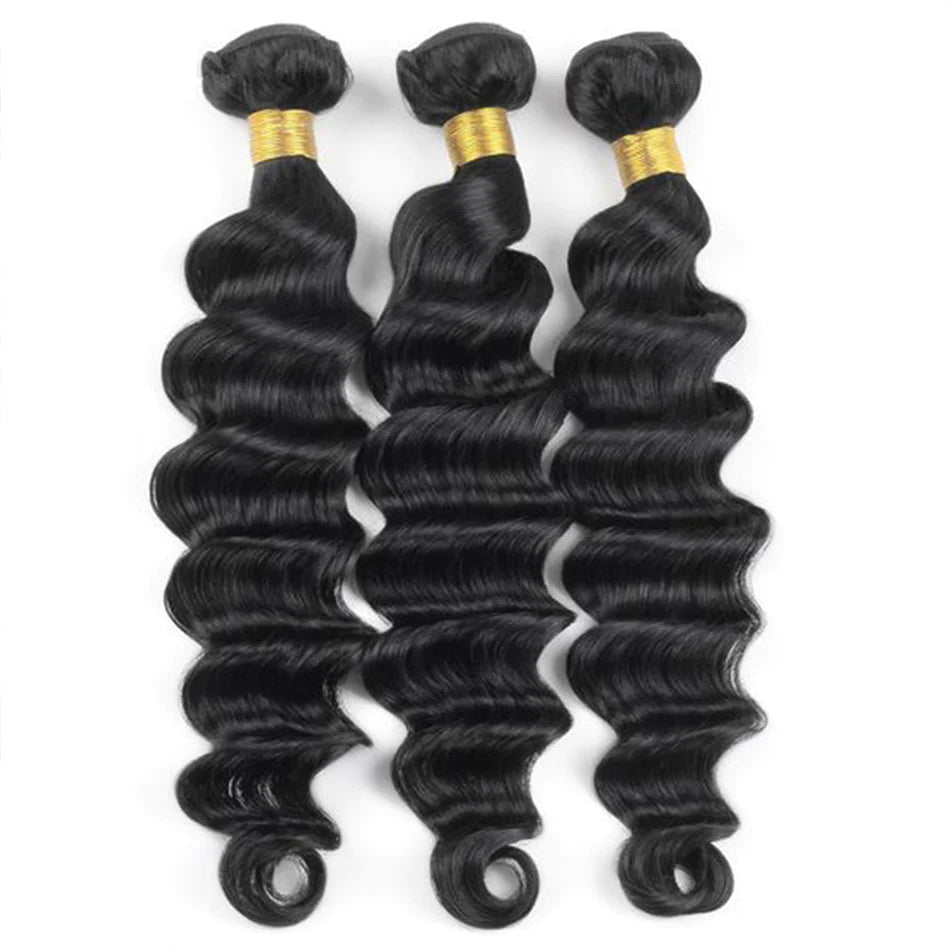 Loose Wave Hair 4 Bundles With 4x4 Lace Closure Virgin Human Hair-Zlike