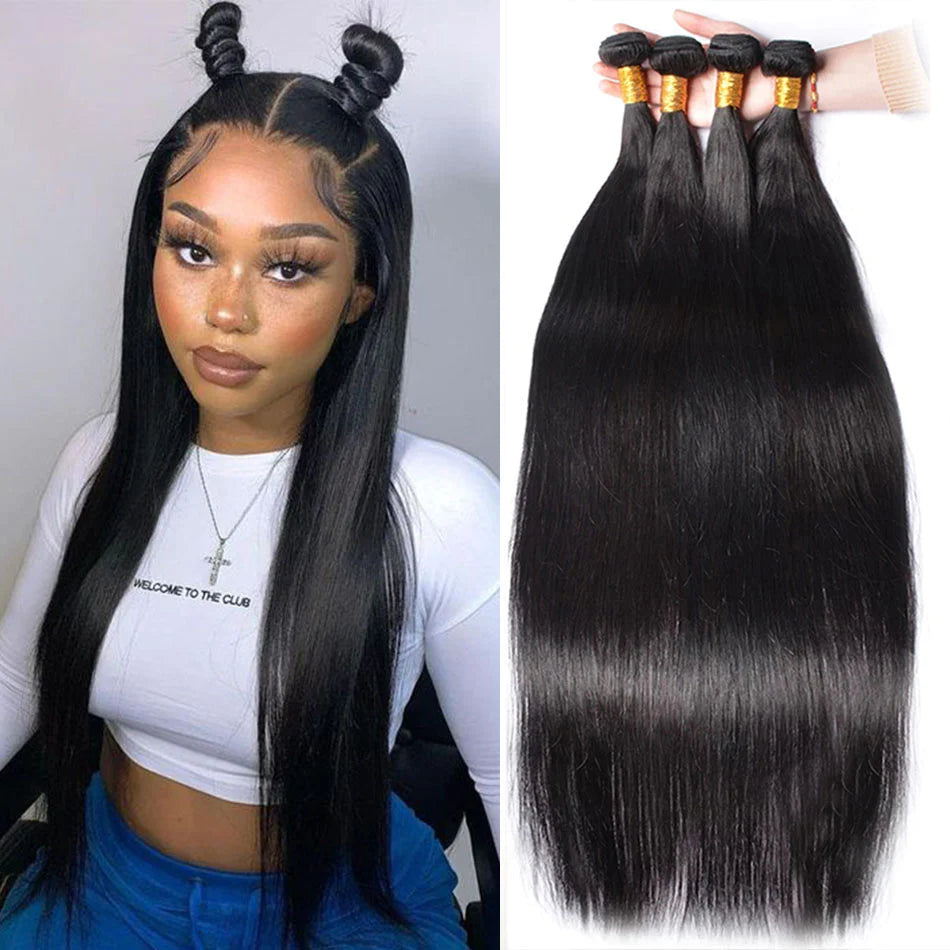 Natural Color Straight Virgin Hair Bundles 4Pcs-Zlike