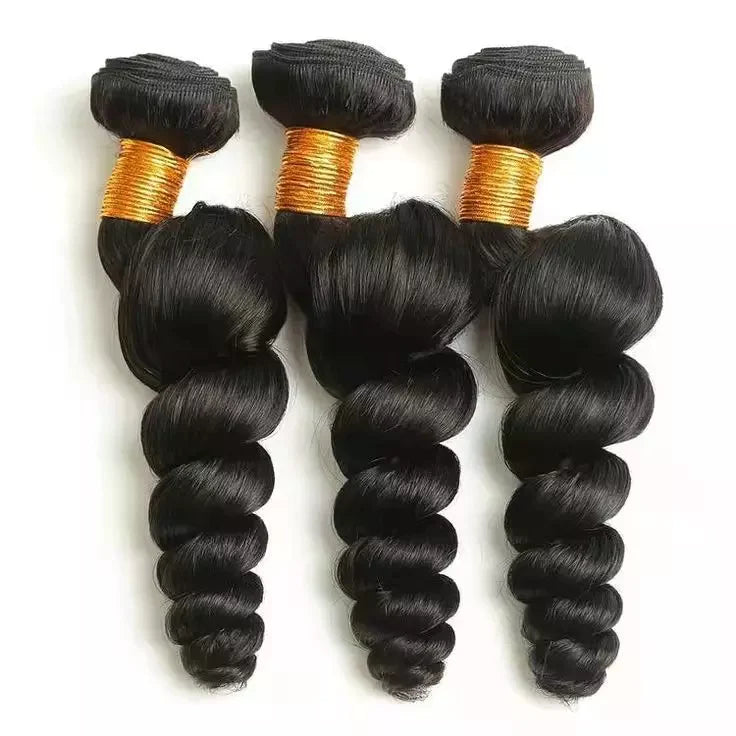 Loose Wave Hair 3 Bundles With 13x4 Lace Frontal Unprocessed Human Virgin Hair-Zlike