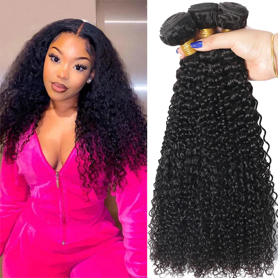 Unprocessed Human Hair Jerry Curl Weave 3 Bundles Deal-Zlike