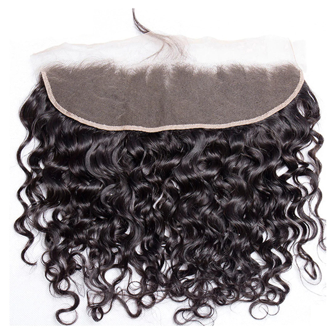 Water Wave Hair 3 Bundles with 13x4 Lace Frontal 100% Virgin Human Hair on Sale-Zlike