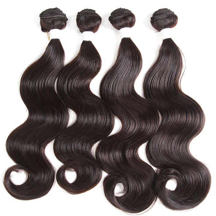 High Quality Virgin Hair Body Wave Human Hair 4 Bundles with 4x4 Lace Closure -Zlike