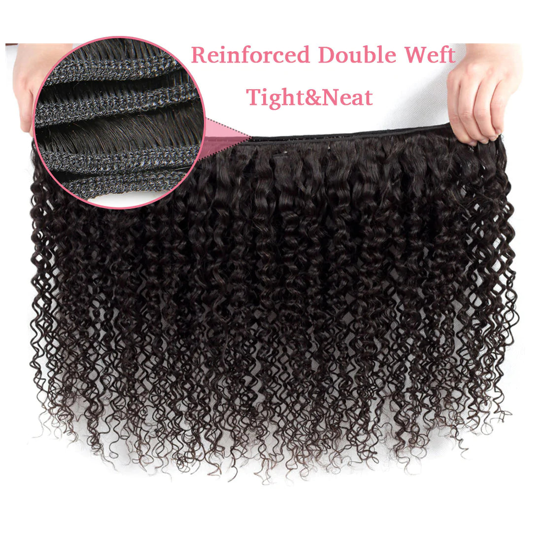 Curly Natural Black Hair Bundles 4Pcs-Zlike