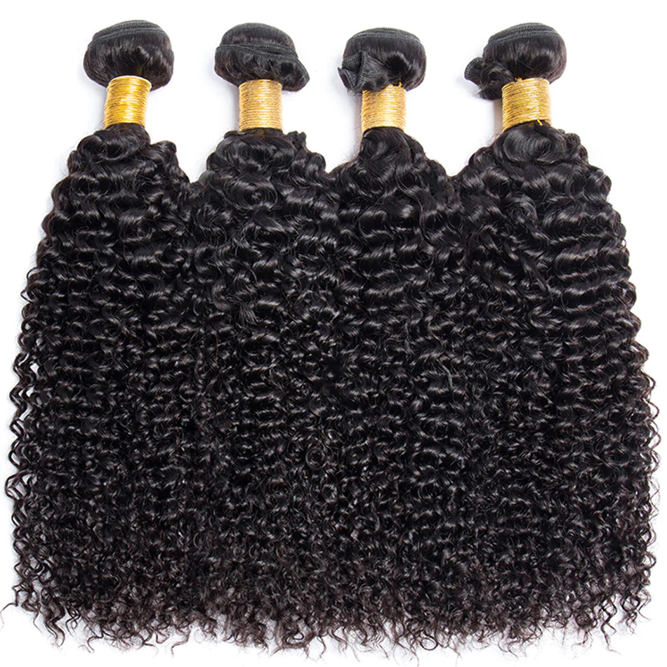 Curly Natural Bundles 4Pcs